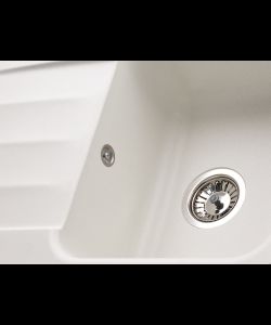 Kitchen sink LIRA 1B1D WHITE LIRA 1B1D WHITE- photo 3
