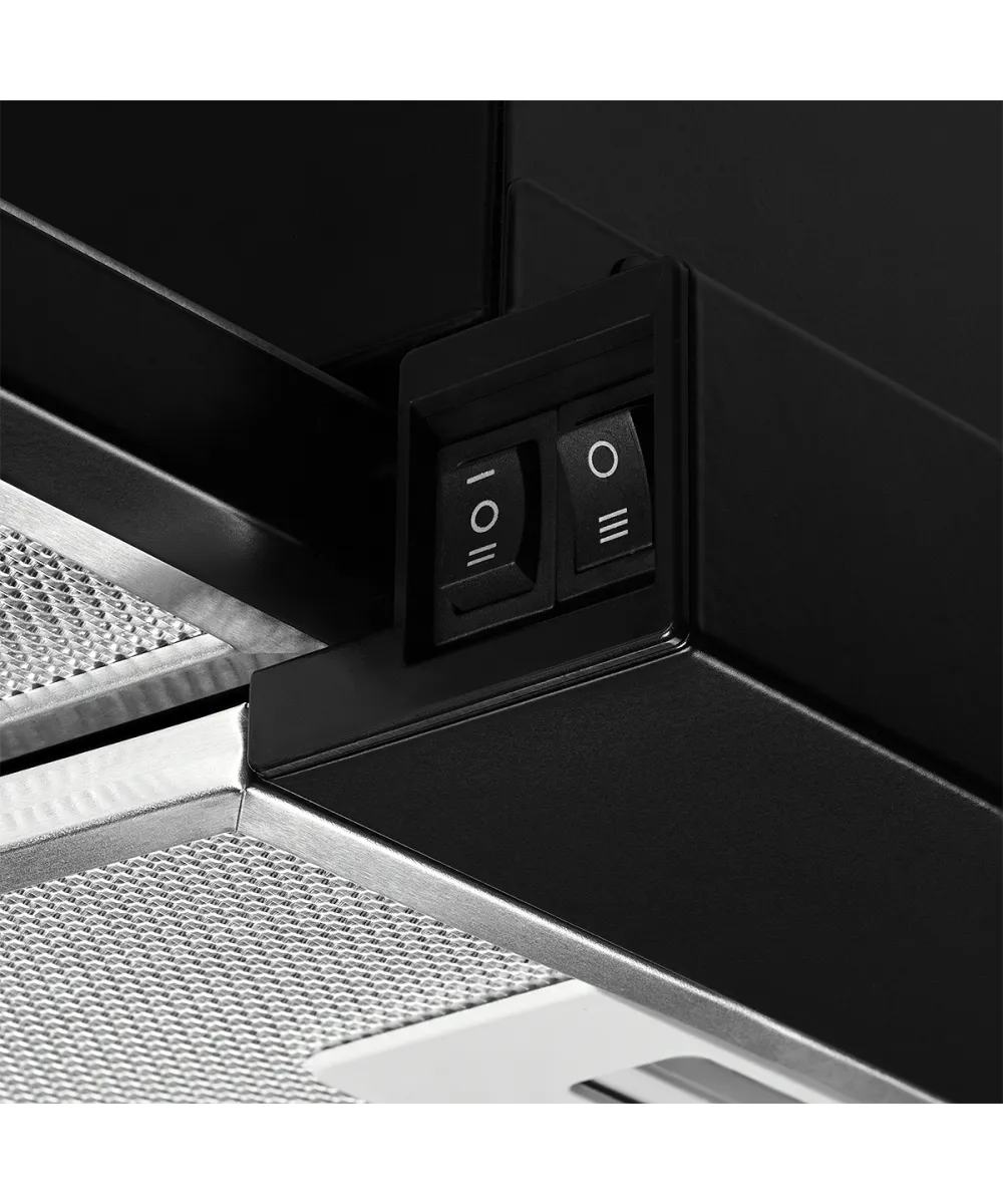 Телескопическая вытяжка встраиваемая SLIMTURBO 60 B