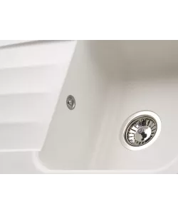 Kitchen sink LIRA 1B1D WHITE